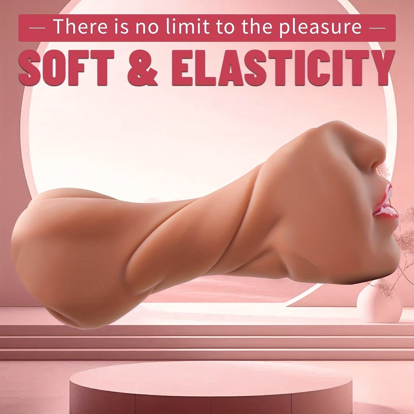 3-in-1 Realistic Male Masturbator - Oral, Vaginal & Anal Pocket Pussy Sex Toy for Men with 3D Textured Channels, Ultra-Soft TPE Material, Waterproof Adult Pleasure Accessory
