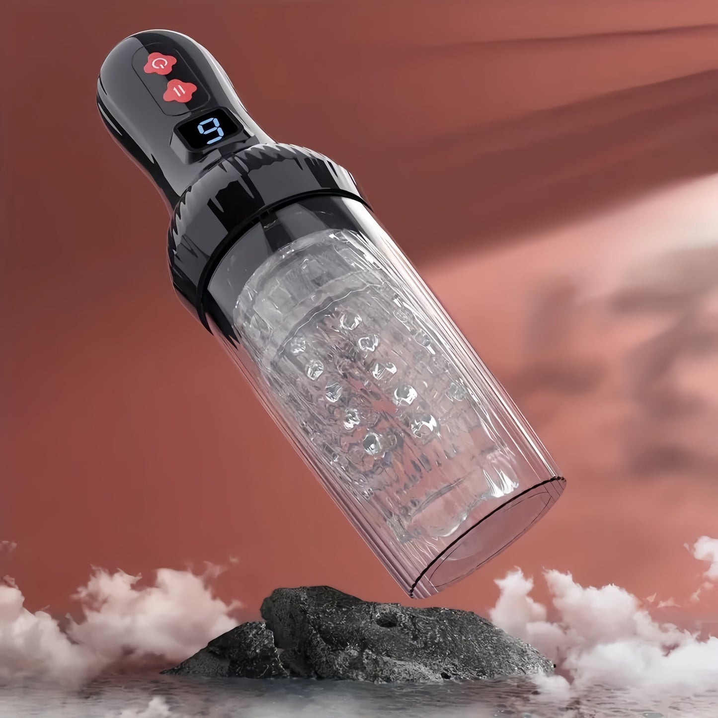 Ultimate Male Masturbator Sex Toy. Automatic 9 Thrusting & Rotating Modes. TPE Material. USB Powered. Hand Washable. Solid Color Design. Adult Pleasure Machine for Men