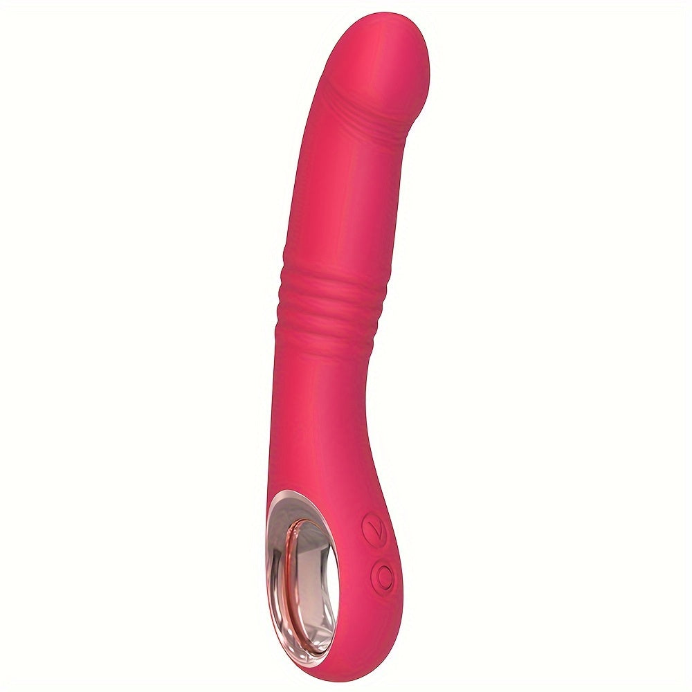 USB Rechargeable Dual Function Adult Toy: 10 Vibration and Stimulation Modes. Realistic Silicone Design. Suitable for Women and Couples