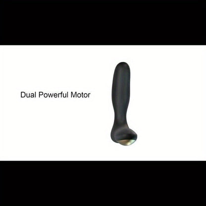 Vibrating Prostate Massager for Beginners. Personal Anal Toy P Spot Vibrator with Remote Control for Hands-Free Play. Rechargeable Butt Plug with 10 Vibrations