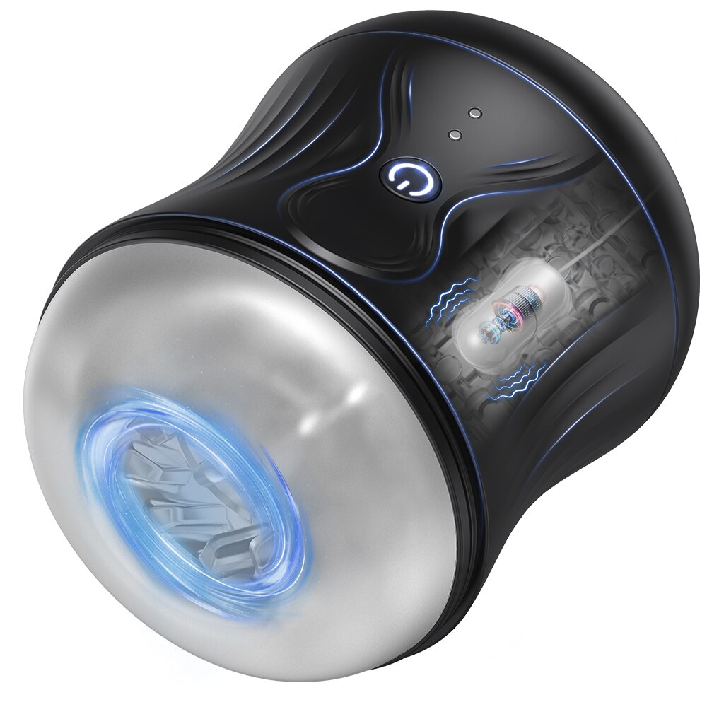 Male Masturbators, Male Open Male Masturbator Cup, 3D Tunnel Pocket Pussy Stroker, 10 Vibration Modes