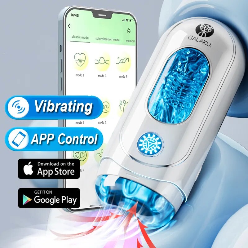 Automatic Control APP Masturbator Cup Blowjob Sex Toy Vagina Masturbation Vibrating Pussy Exerciser Cock Delay Ejaculation
