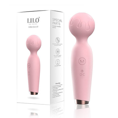 หญิง AV นวด Stick ชาร์จ Clitoral Stimulator น่ารักไมโครโฟนลักษณะ Mini Vibrator Magic Wand Vibrators สำหรับผู้หญิง