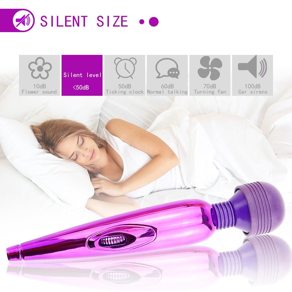Rechargeable Magic Wand AV Vibrator Clit Massager Vagina Clitoris Stimulator Female Masturbation Adult Sex Toys for Women