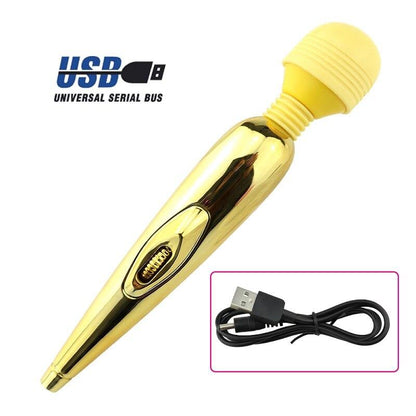 Rechargeable Magic Wand AV Vibrator Clit Massager Vagina Clitoris Stimulator Female Masturbation Adult Sex Toys for Women