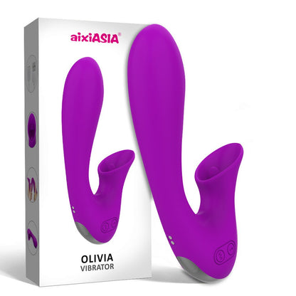 Abhoth Tongue Lick Vibrator for Women, 12-Speed AV Electric Massager, G-Spot Female Vibrator, Sex Machine, Sexy Toys for Adults 18+