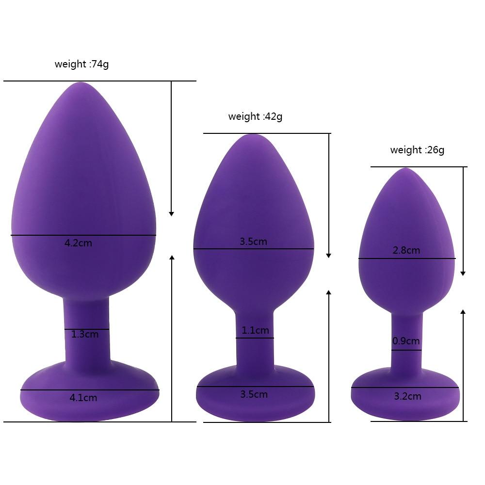 Adult Game Silicone Anal Plug Jewelry Dildo Vibrator Sex Toys for Woman Prostate Massager Bullet Vibrator Butt Plug For Men Gay