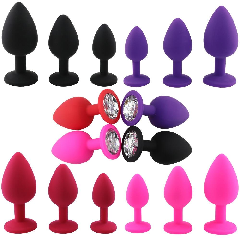 Adult Game Silicone Anal Plug Jewelry Dildo Vibrator Sex Toys for Woman Prostate Massager Bullet Vibrator Butt Plug For Men Gay