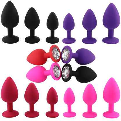 Adult Game Silicone Anal Plug Jewelry Dildo Vibrator Sex Toys for Woman Prostate Massager Bullet Vibrator Butt Plug For Men Gay