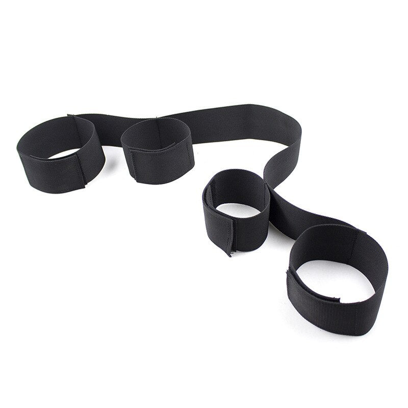 Adult Games Slave Sex Toys for Women BDSM Bondage Restraints Adjustable Handcuffs Ankle Nylon Straps Fetish Couples Sex Products