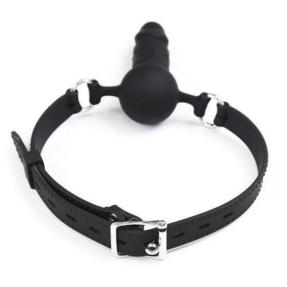 Adult Games Strapon Dildo Head Strap on Sex Toys for Couples Silicone Dildos Oral Fixation SM Bondage Realistic Penis Mouth Gag