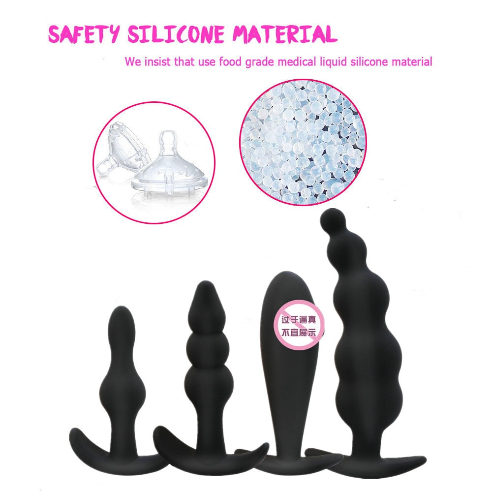 Adult Silicone Anal Plug Dildo Vibrator for Women Men Prostate Massager Anal Toys Butt Plug Sex Toys for Women Intimate Toys
