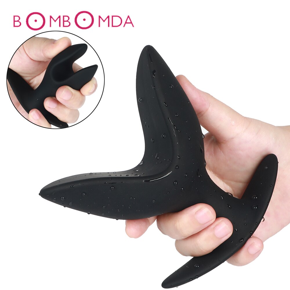 Adult Toy Silicone Anal Speculum Dildo Butt Plug Adult Sex Toys Unisex Opening Hollow Anal Plug Anus Vaginal Dilator Sex Product