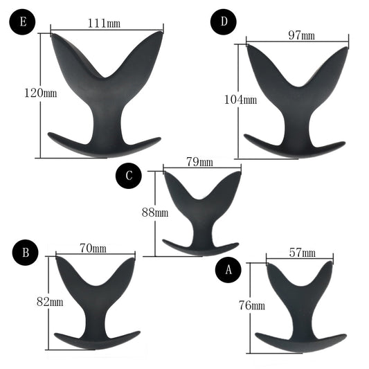 Adult Toy Silicone Anal Speculum Dildo Butt Plug Adult Sex Toys Unisex Opening Hollow Anal Plug Anus Vaginal Dilator Sex Product