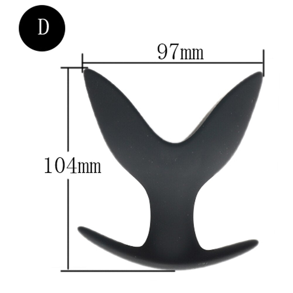 Adult Toy Silicone Anal Speculum Dildo Butt Plug Adult Sex Toys Unisex Opening Hollow Anal Plug Anus Vaginal Dilator Sex Product