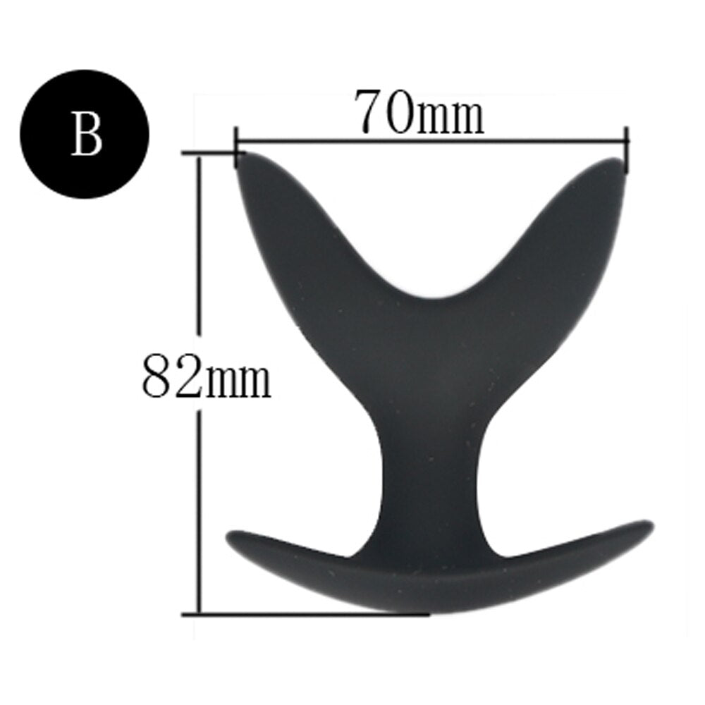 Adult Toy Silicone Anal Speculum Dildo Butt Plug Adult Sex Toys Unisex Opening Hollow Anal Plug Anus Vaginal Dilator Sex Product