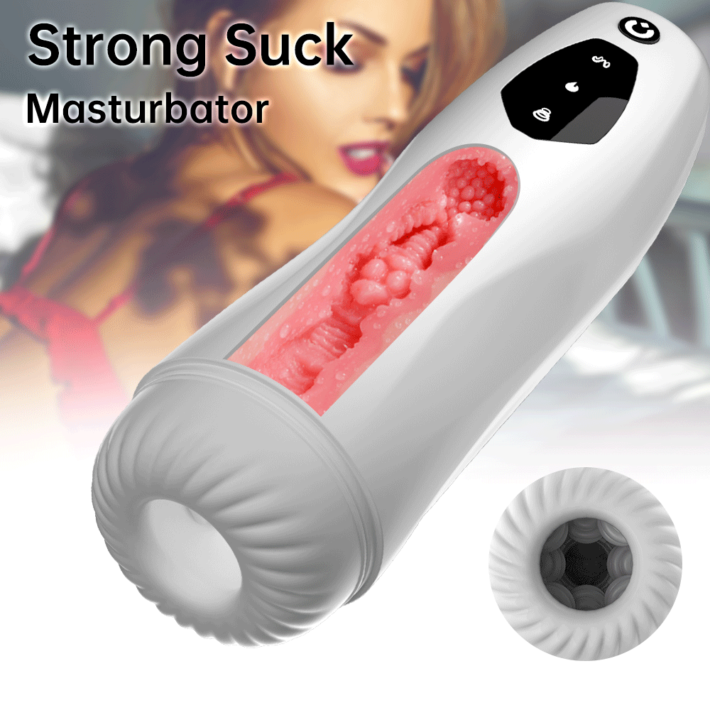 Aeclove Automatic Vibration Male Masturbation Suction Enlargement Pocket Pussy Realistic Vagina Warm Masturbators Toy