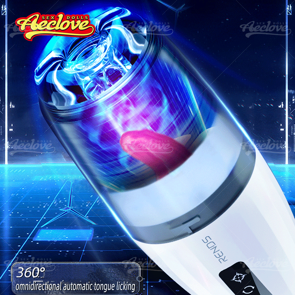 Aeclove Automatic Vibrators for Men, Masturbation Pocket Pussy Sex Toys for Gay Men with Powerful Japanese Suction Tongue Masturbator