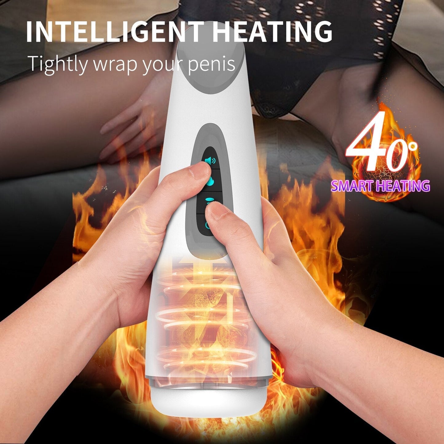 Air Heat Suction Male Masturbator Automatic Vacuum Sex Toy Erotic Oral BJ Cup Masturbation Vagina Masturbator for Women for Men
