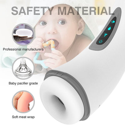 Air Heat Suction Male Masturbator Automatic Vacuum Sex Toy Erotic Oral BJ Cup Masturbation Vagina Masturbator for Women for Men