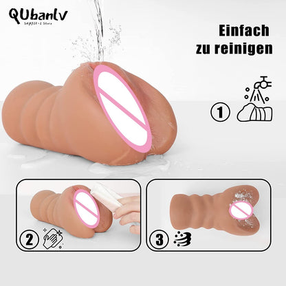Realistic Silicone Male Masturbator Pocket Sex Toy Artificial Vagina Anal Sex Adult Product Toys XXX
