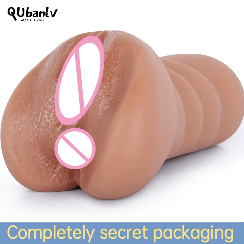 Realistic Silicone Male Masturbator Pocket Sex Toy Artificial Vagina Anal Sex Adult Product Toys XXX