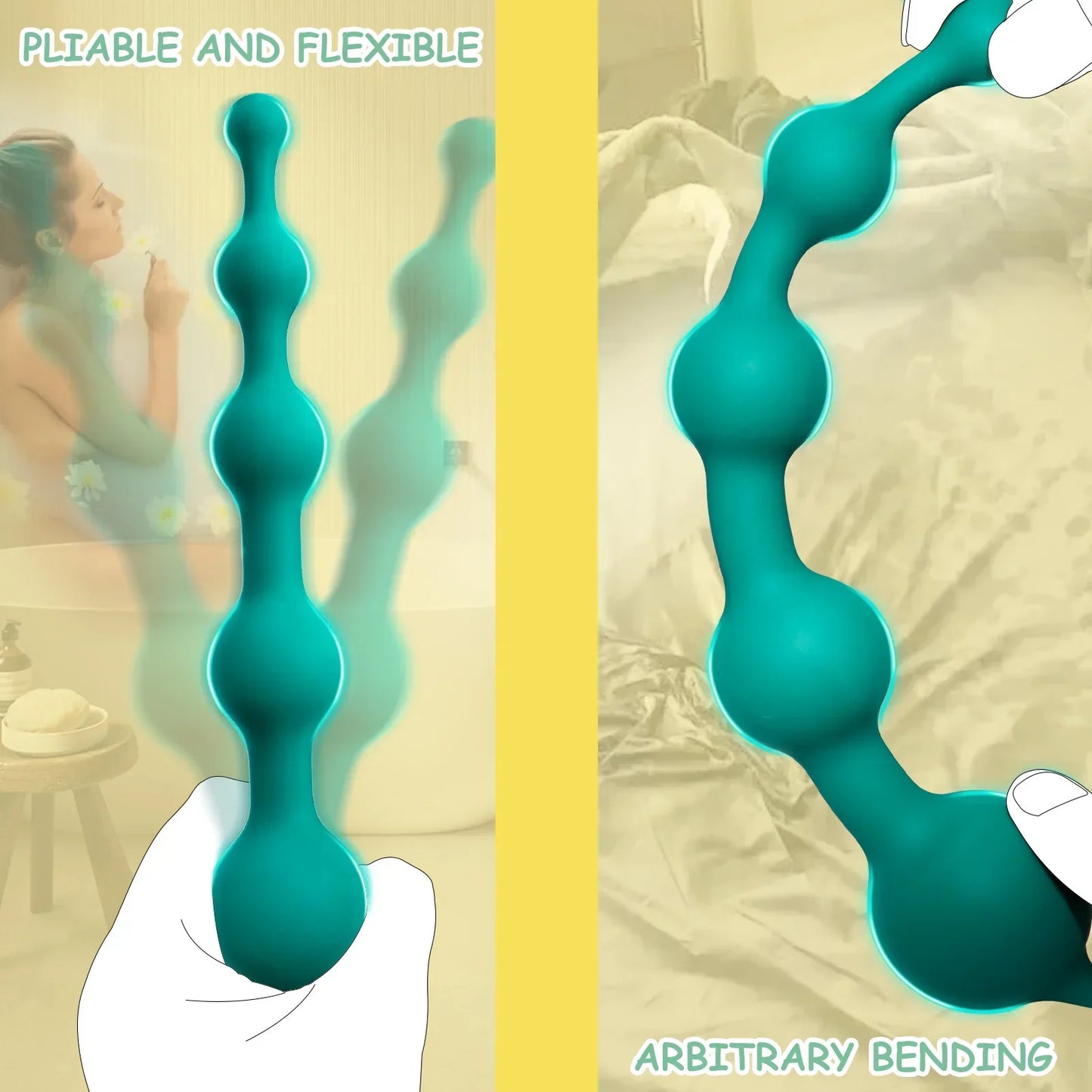 Anal Beads Butt Plug with Penis Cock Rings Men Prostate Massager Anal Plug Bullet G Spot Stimulator Adult Sex Toys for Women