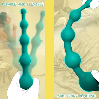 Anal Beads Butt Plug with Penis Cock Rings Men Prostate Massager Anal Plug Bullet G Spot Stimulator Adult Sex Toys for Women