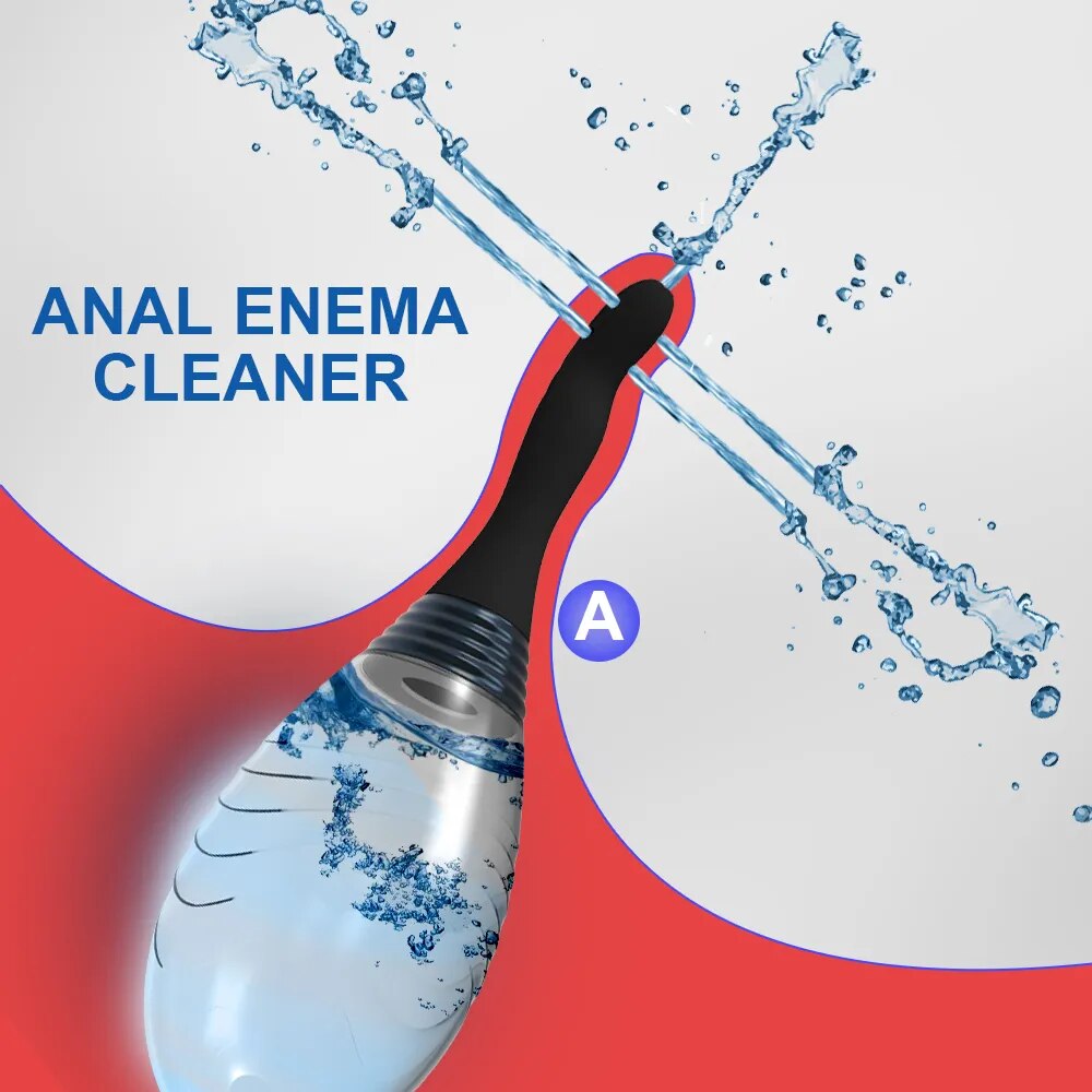 Anal Butt Plug Cleaner Health Enema Rectal Shower Vaginal Enemator Intimate Goods Anus Sex Toy Tool for Women Men Adult Rinser