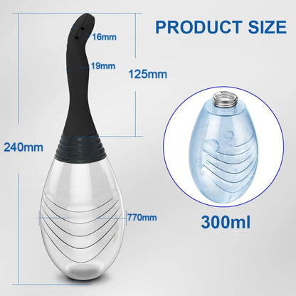 Anal Butt Plug Cleaner Health Enema Rectal Shower Vaginal Enemator Intimate Goods Anus Sex Toy Tool for Women Men Adult Rinser