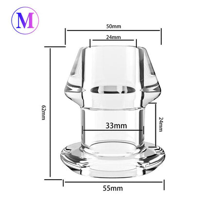 Anal Extender Hollow Butt Plug Anal Prostate Massager Sex Toys for Women Men Anus Expanding Anal Dilator Vaginal Stimulator