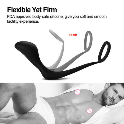 Anal Plug Prostate Massager Cock Ring Anal Plug Dildo G-Spot Butt Plug Adult Toys Anal Toys for Women Men Gay Sex Shop