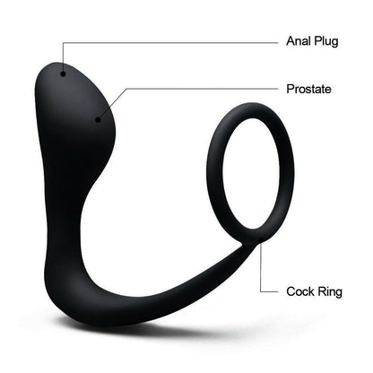 Anal Plug Prostate Massager Cock Ring Anal Plug Dildo G-Spot Butt Plug Adult Toys Anal Toys for Women Men Gay Sex Shop