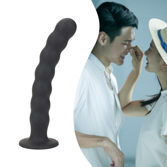 Anal Plug Prostate Massager Sex Products Vaginal Stimulator with Strong Suction Cup Silicone Bead Dildo Sex Toys for Men and Women
