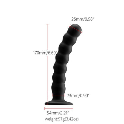 Anal Plug Prostate Massager Sex Products Vaginal Stimulator with Strong Suction Cup Silicone Bead Dildo Sex Toys for Men and Women
