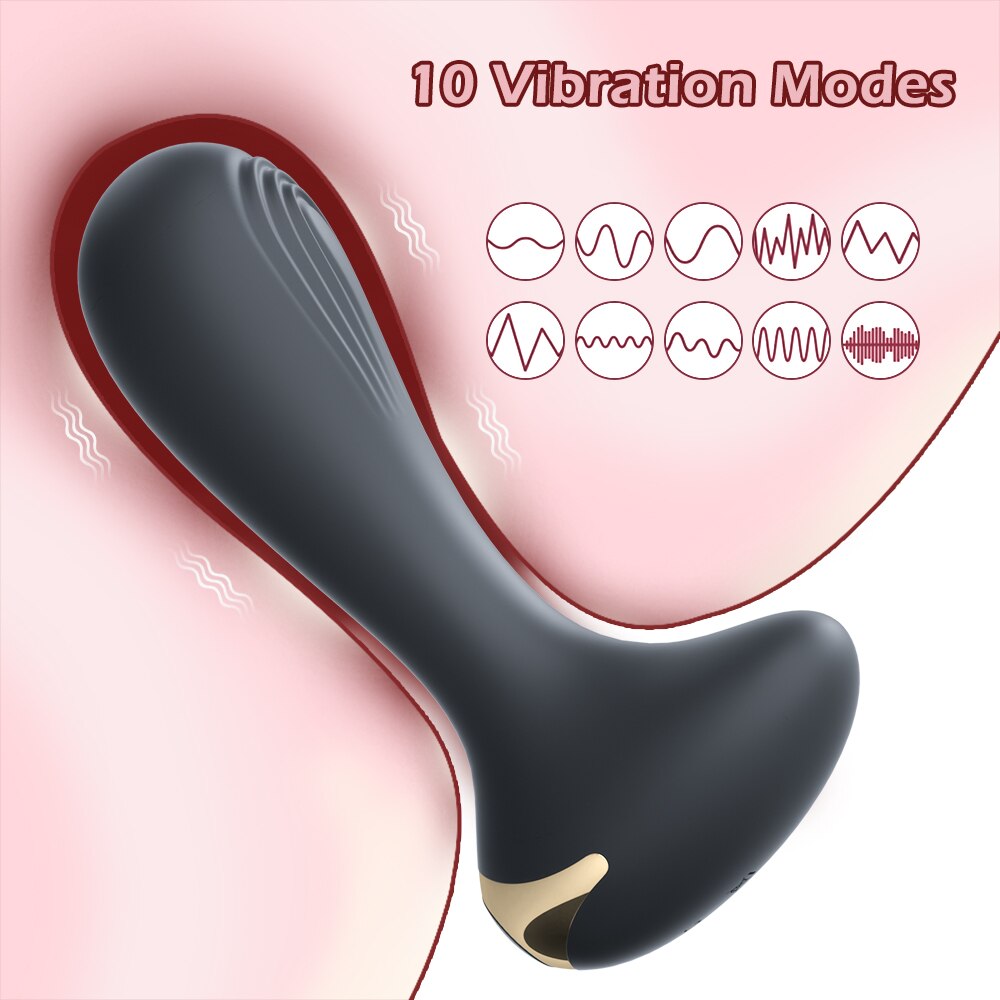Anal Plug Vibrator Female Arousal Butt Plug for Women, Men, Transgender, Silicone Sex Toys for Men or Gays