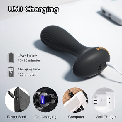 Anal Plug Vibrator Female Arousal Butt Plug for Women, Men, Unisex, Silicone Sex Toy for Men or Gay