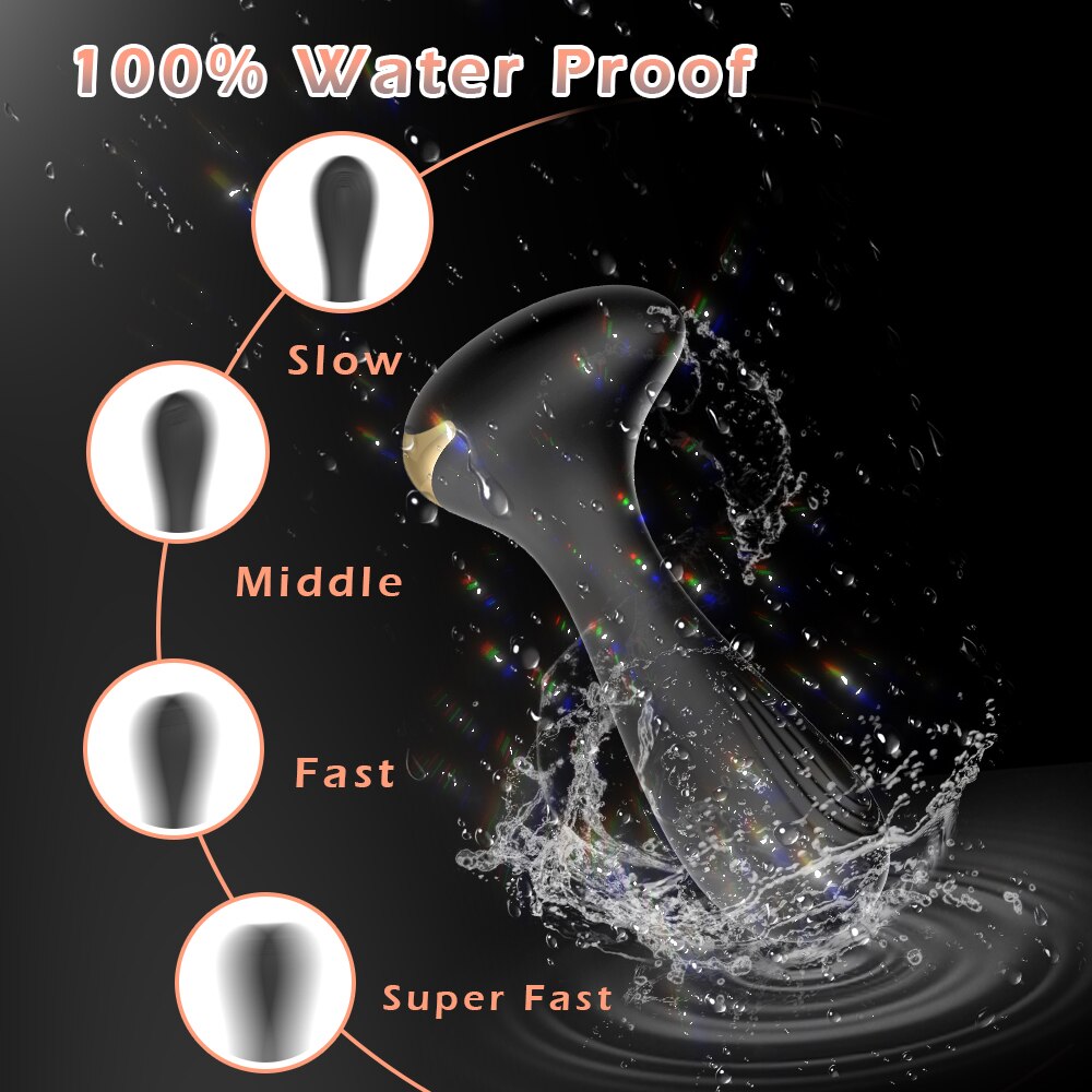 Anal Plug Vibrator Female Arousal Butt Plug for Women, Men, Transgender, Silicone Sex Toys for Men or Gays