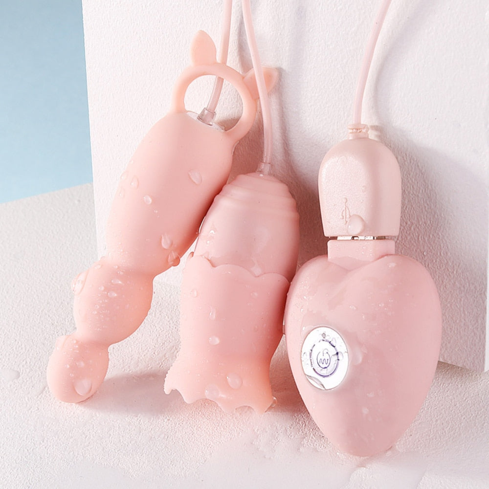Anal Plug Vibrator, Tongue Vibrators, Clitoris Stimulator, Sex Toys for Women, Nipple Licking, USB Power, G-Spot Massage, Vibrating Egg