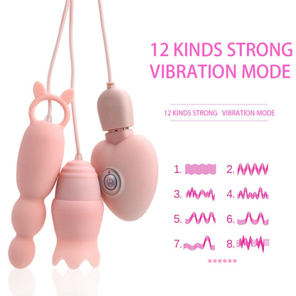 Anal Plug Vibrator, Tongue Vibrators, Clitoris Stimulator, Sex Toys for Women, Nipple Licking, USB Power, G-Spot Massage, Vibrating Egg
