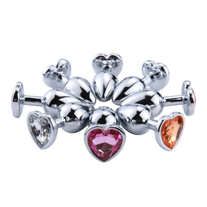 Anal Toys Heart-shaped Metal for Women Adult Sex Products Men Butt Plug Stainless Steel Anal Plugs Sex Vibrators Anal Dildo Toys
