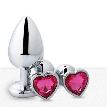Anal Toys Heart-shaped Metal for Women Adult Sex Products Men Butt Plug Stainless Steel Anal Plugs Sex Vibrators Anal Dildo Toys