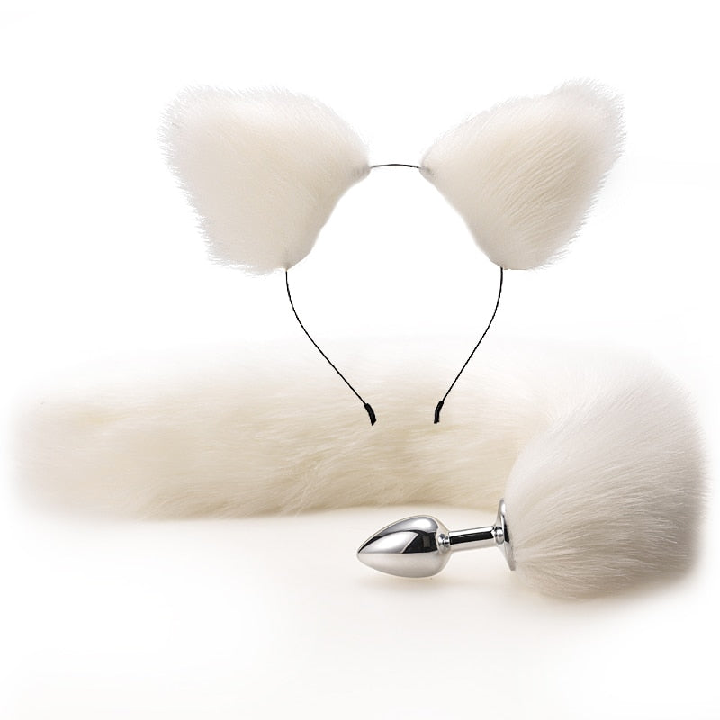 Anal Toys Tail Plug In The Ass Metal Butt Plug for Women Fox Tail Erotic Sex Shop Anal Dilator Buttplug Adults Goods for Couples