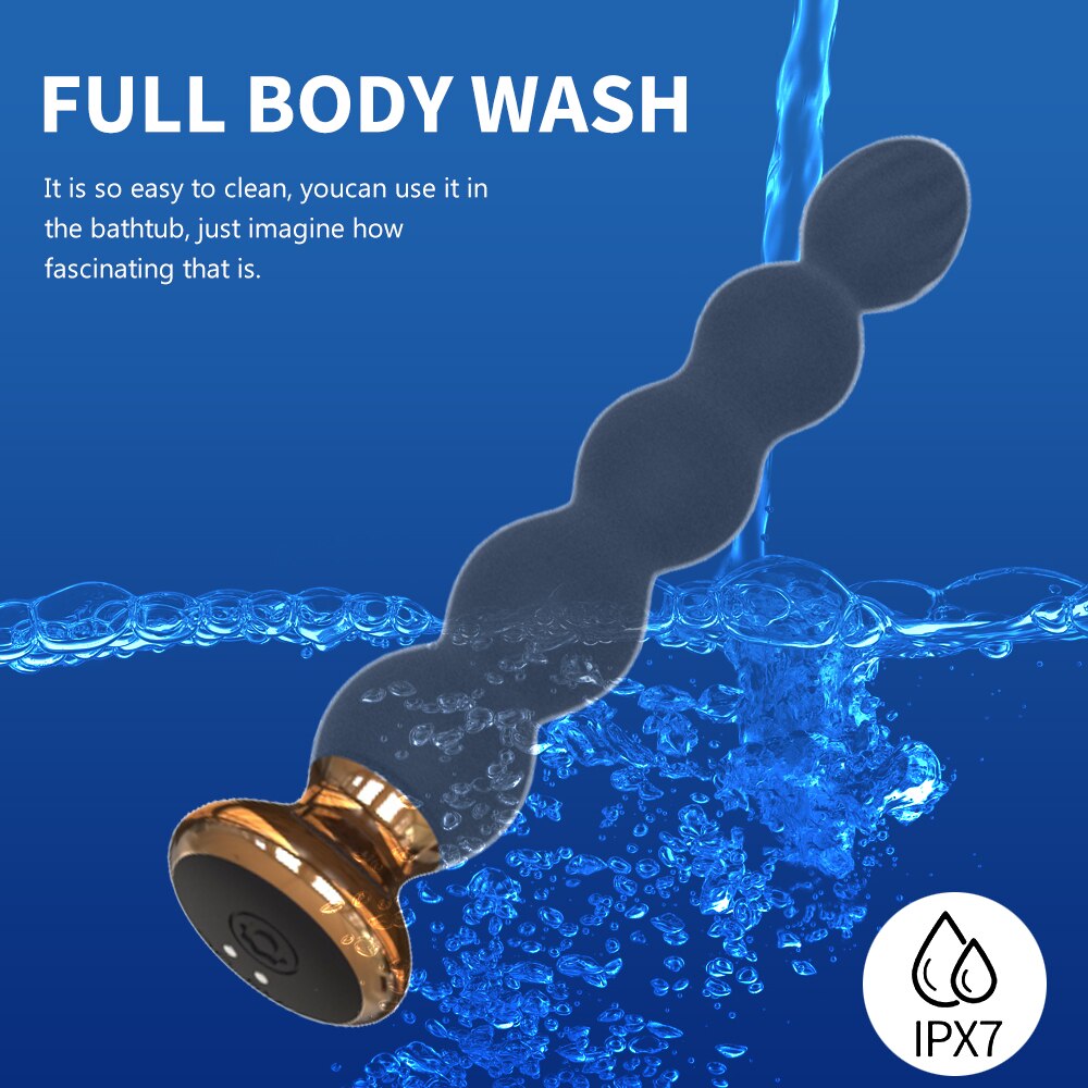 Wireless Remote Control Anal Vibrator for Women Anal Beads Prostate Massager Butt Plug Stimulator Sex Toys for Men Women Couple