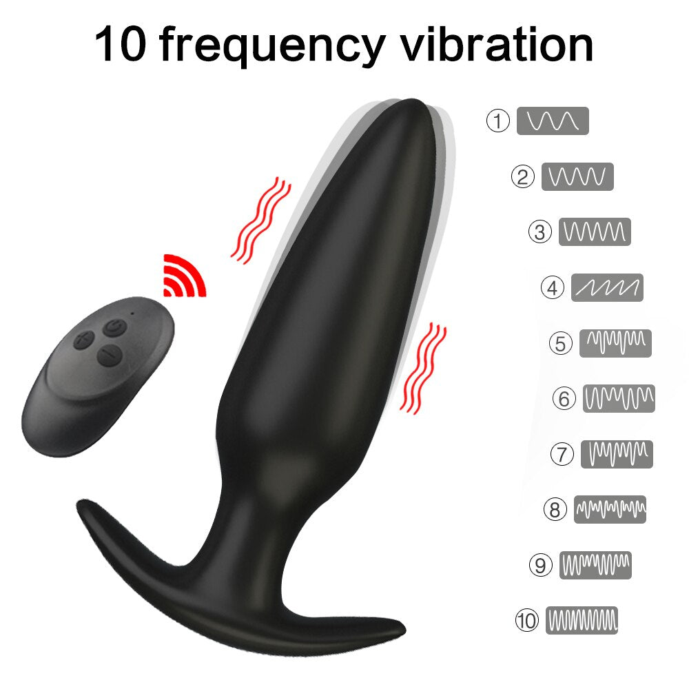 Anal Vibrator for Men, Wireless Remote Control Silicone Butt Plug for Gays, Plug Sex Toys for Women, Adult Products, Prostate Massager