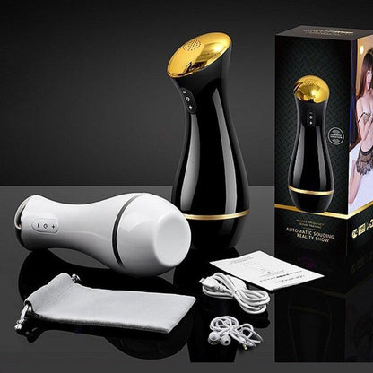 Automatic Male Masturbator for Men, Electric Telescopic Pocket Vagina, Real Pussy Adult Erotic Sex Toys for Men, Masturbation Aids