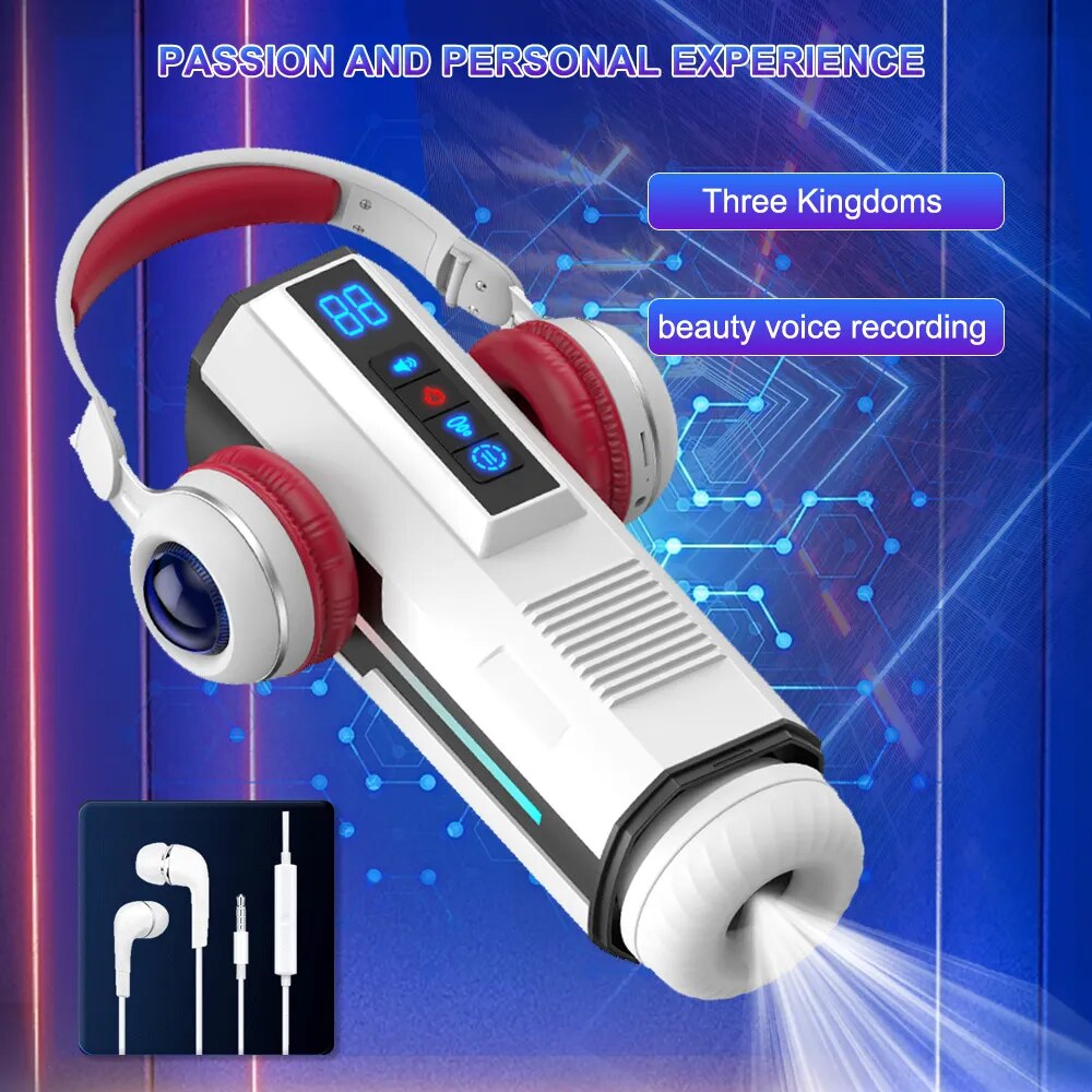 Automatic Telescopic Male Masturbator Cup Sucking Vibrating Masturbation Machine Vagina Pussy Blowjob Adult Sex Toys for Men