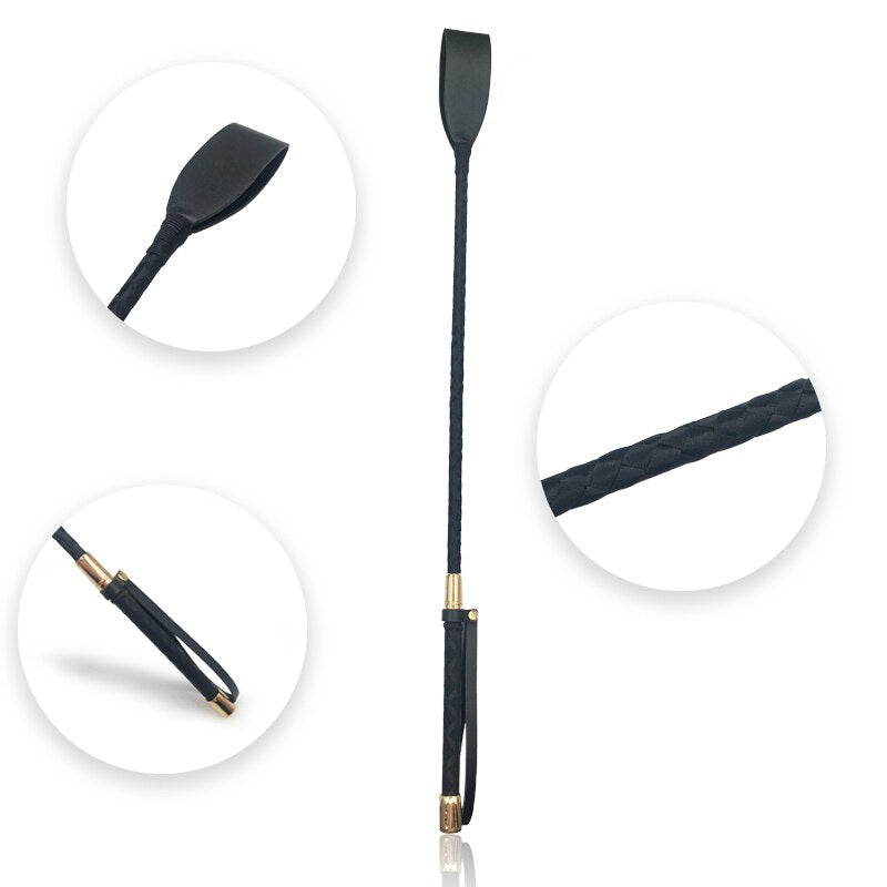 BDSM Slave Sex Toys for Couples Women, 60cm Spanking PU Leather Bondage Whip with Sword Handle, Lash Fetish Flogger Horse Adult