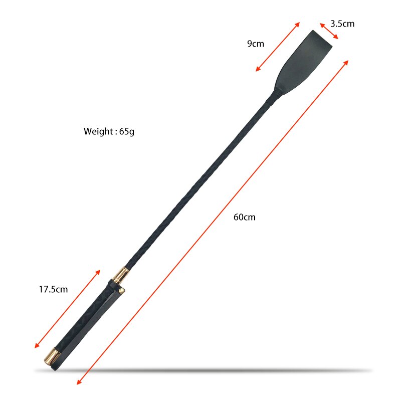 BDSM Slave Sex Toys for Couples Women, 60cm Spanking PU Leather Bondage Whip with Sword Handle, Lash Fetish Flogger Horse Adult