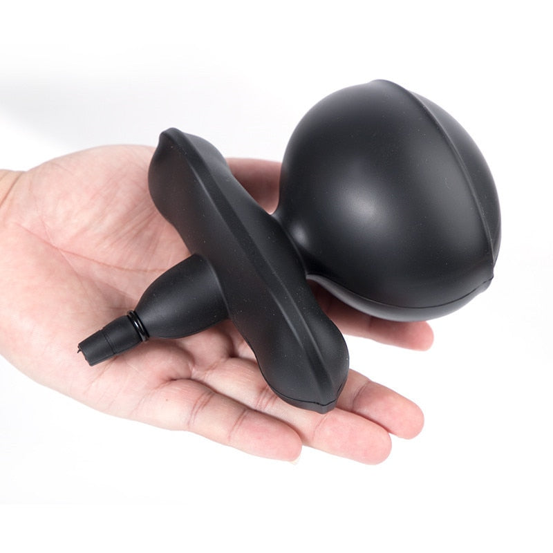 BDSM Super Huge Mouth Gag Strapless Inflatable Expansion Open Mouth Gag Restraint Bondage Adult Sex Toys for Women Couples Slave